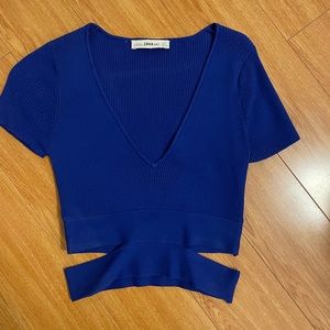 Zara Cut-Out Crop Top